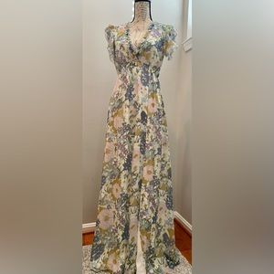 NWT Baltic Born, Georgia Maxi Dress in Color Multi Floral, Size XS